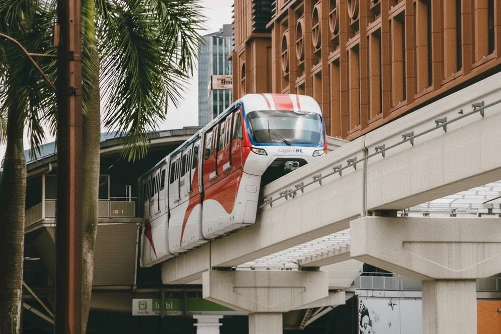 Prime Bukit Bintang location render showing PNB building view and monorail connectivity, Times Square 2
